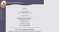 Desktop Screenshot of languageskillstherapy.org